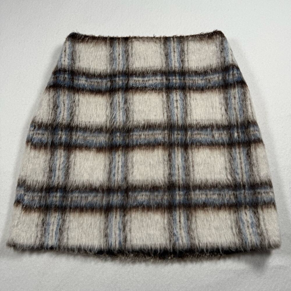 NWT Loft Plaid Boucle Mini‎ Skirt Womens size 0